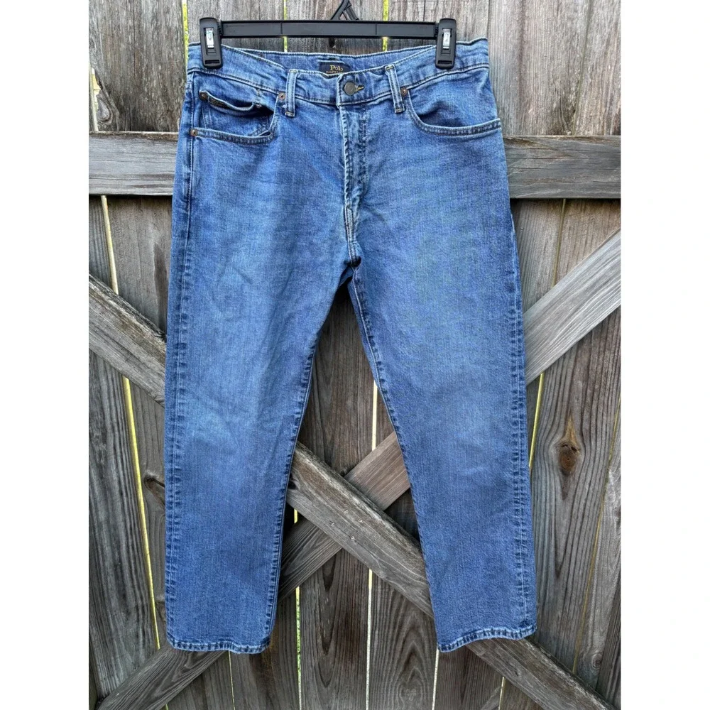 Polo Ralph Lauren Hampton Relaxed Straight Jeans Blue Denim 33x30 710726962001